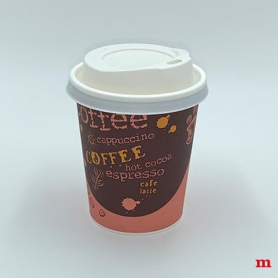 Kaffeebecher 0,2l mit Deckel
