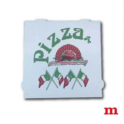 Pizzakarton mit Italia Motiv